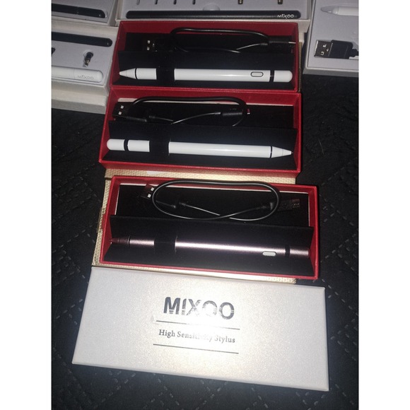 NIB- Lot of 12 Boxes MIKOO iPad Stylus Pens PLUS 4 MEKO Stylus Accessories - Picture 10 of 13